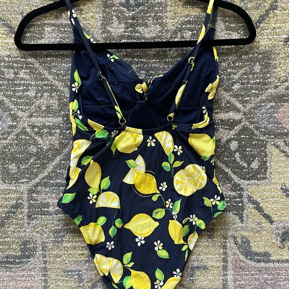 Trina Turk Lemon Love One Piece Swimsuit Size 6 - Picture 2 of 9